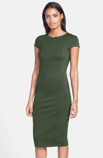 Women's Felicity & Coco Ward Seamed Pencil Dress - Green