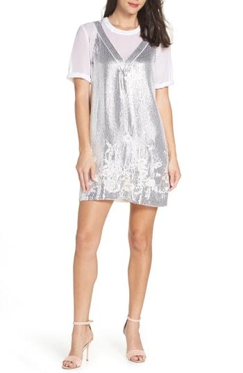 Women's French Connection Ello Sparkle Sequin Shift Dress