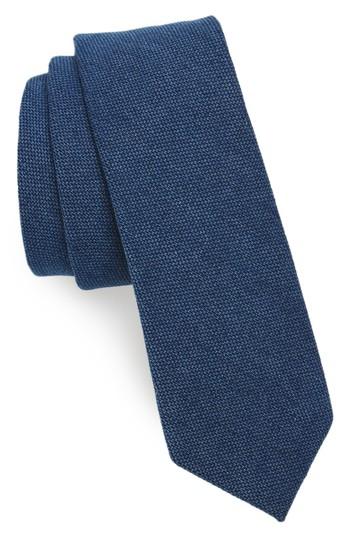 Men's 1901 Verona Solid Cotton Skinny Tie
