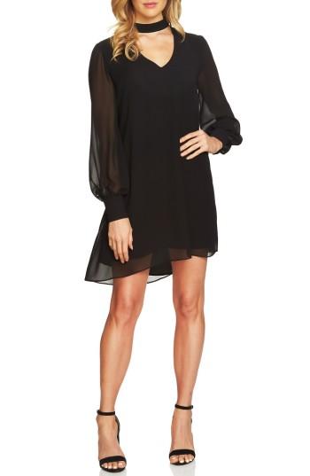 Women's Cece Zoey Choker Shift Dress - Black