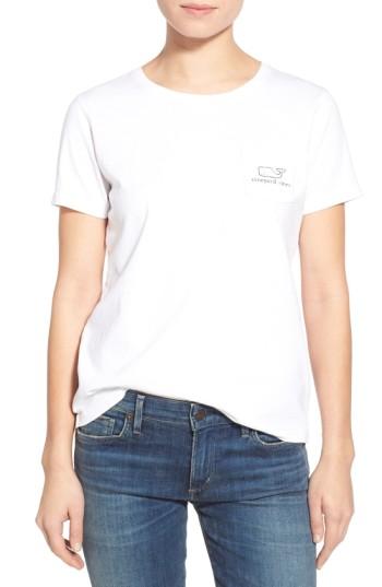 Women's Vineyard Vines Whale Graphic Short Sleeve Pocket Tee - White
