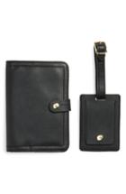 Sole Society Faux Leather Passport Case & Luggage Tag Set -