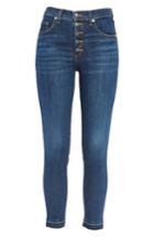 Women's Veronica Beard Debbie Frayed Crop Skinny Jeans