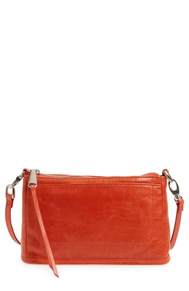 Hobo 'small Cadence' Leather Crossbody Bag - Orange
