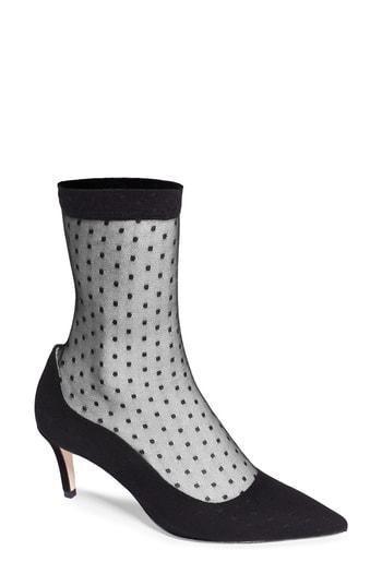 Women's James Chan Alita Lace Sock Bootie M - Black