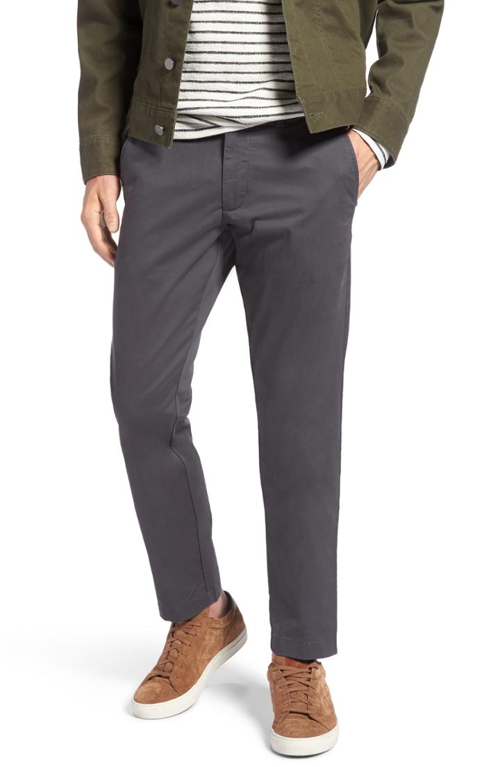 Men's 1901 Ballard Slim Fit Stretch Chino Pants X 34 - Grey
