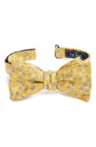 Men's The Tie Bar Freefall Floral Silk Bow Tie, Size - Yellow