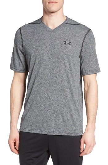 Men's Under Armour Regular Fit Threadborne T-shirt - Black
