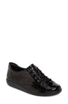 Women's Ecco 'soft 2.0' Sneaker -4.5us / 35eu - Black