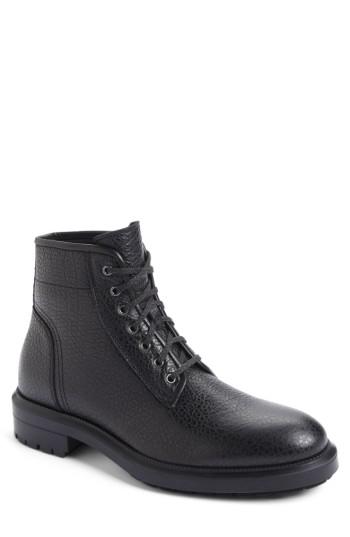 Men's Aquatalia Tyson Plain Toe Boot M - Black