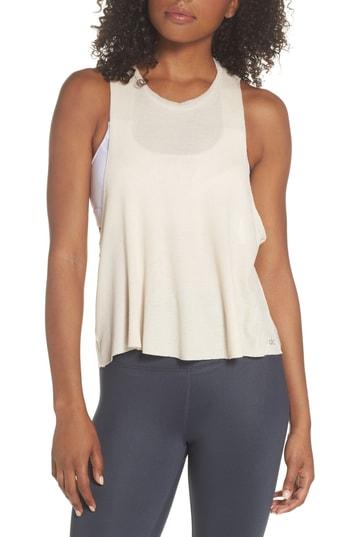 Women's Alo Flow Tank Thermal - Beige