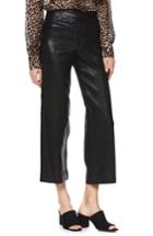 Women's Paige Nellie Leather Culottes - Black