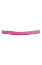 France Luxe Long Grooved Skinny Barrette, Size - Pink
