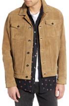 Men's Treasure & Bond Suede Trucker Jacket - Brown