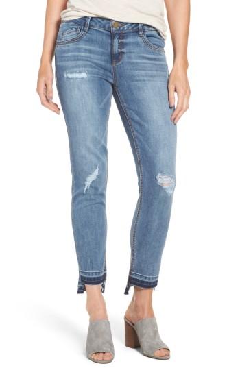 Women's Wit & Wisdom Slim Straight Leg Ankle Jeans - Blue