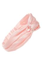 Donni Charm Chacha Silk Turban Head Wrap, Size - Pink