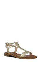 Women's Nine West Xuan T-strap Sandal M - Metallic
