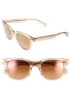Women's Oliver Peoples 'masek' 51mm Retro Sunglasses - Pink/ Rose Quartz Mirror