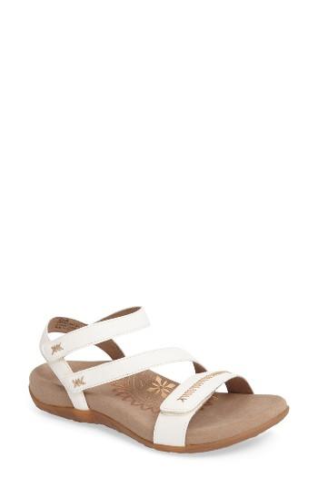 Women's Aetrex Gabby Sandal Eu - White