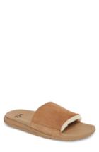 Men's Ugg Xavier Tf Genuine Shearling Slide Sandal M - Brown