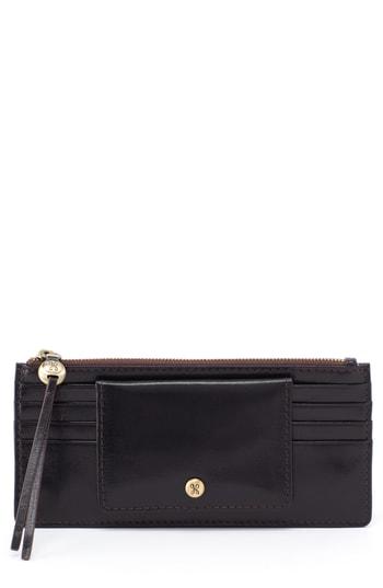 Women's Hobo Amaze Leather Wallet - Black