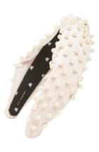 Lele Sadoughi Imitation Pearl Headband, Size - Beige