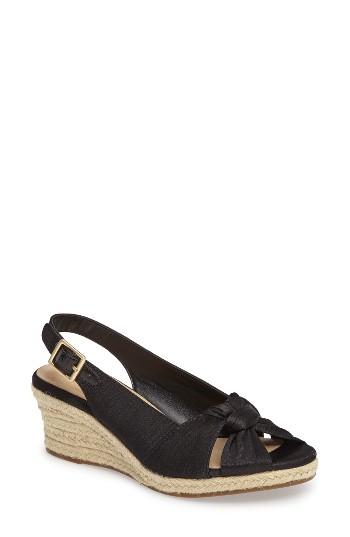 Women's Bella Vita Seraphina Ii Espadrille Wedge Sandal N - Black