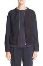Women's Fabiana Filippi Suede & Twill Jacket