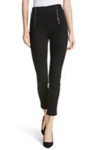 Women's Frame Double Zip Waist Skinny Jeans - Black