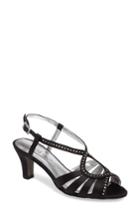 Women's David Tate Whisper Slingback Sandal .5 N - Black