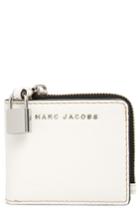 Women's Marc Jacobs The Grind Leather Snap Wallet - White