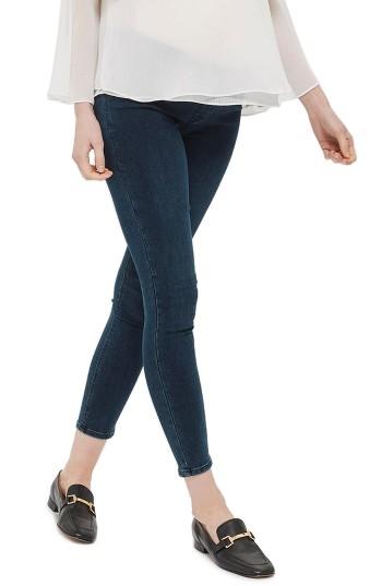 Women's Topshop Joni Skinny Maternity Jeans X 30 - Blue