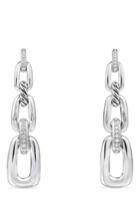 Women's David Yurman Wellesley Link Chain Drop Earrings With Diamonds
