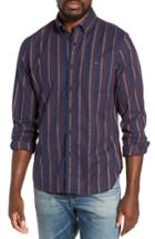 Men's Todd Snyder Classic Fit Stripe Flannel Sport Shirt - Blue