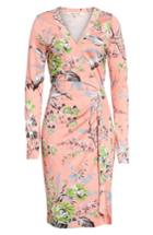 Women's Dvf Julian Floral Silk Wrap Dress