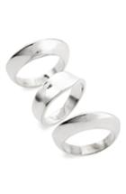Women's Sophie Buhai Disc & Dimple Set Of 3 Sterling Silver Stacking Rings