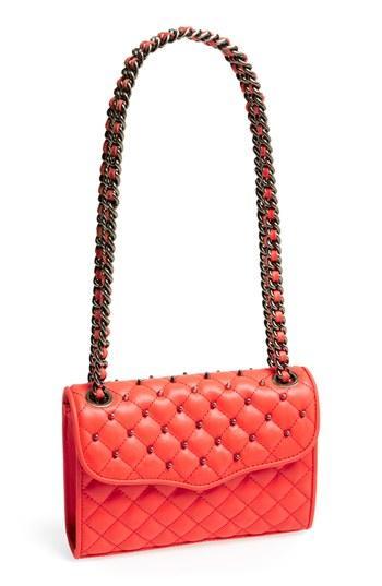 Rebecca Minkoff 'quilted Mini Affair With Studs' Convertible Crossbody Hot Red