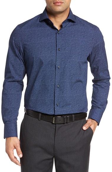 Men's John W. Nordstrom Fit Non-iron Print Sport Shirt