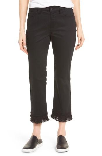 Women's Nydj Billy Fringe Hem Stretch Ankle Bootcut Jeans
