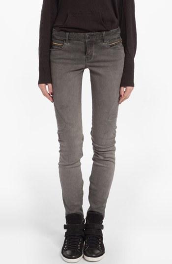 Maje 'diabolo' Skinny Jeans (charcoal Grey) Womens Charcoal Grey