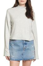 Women's Pst By Project Social T Crop Mock Neck Pullover - Grey
