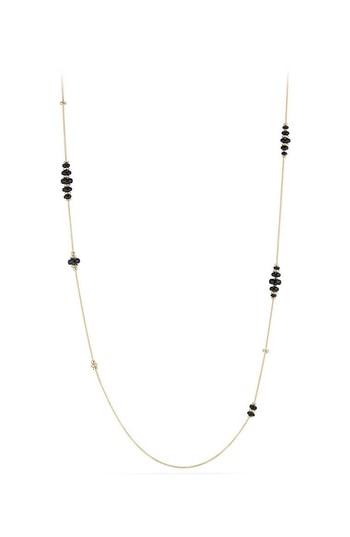 Women's David Yurman Rio Rondelle Long 18k Gold Station Necklace