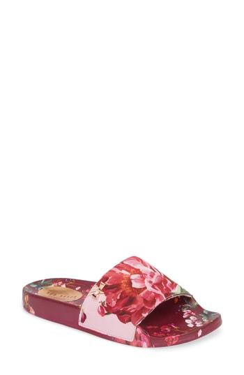 Women's Ted Baker London Qarla Slide Sandal M - Pink