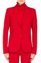Women's Dolce & Gabbana Pinstripe Stretch Wool Jacket Us / 44 It - Black
