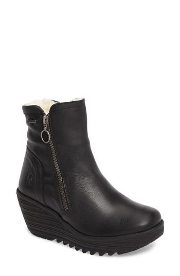Women's Fly London Waterproof Gore-tex Wedge Boot .5-6us / 36eu - Black