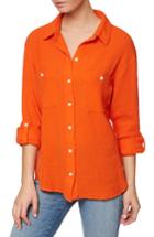 Women's Sanctuary The Steady Boyfriend Shirt - Orange