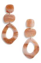 Women's Halogen Hacked Classic Stacked Geo Drop Earrings
