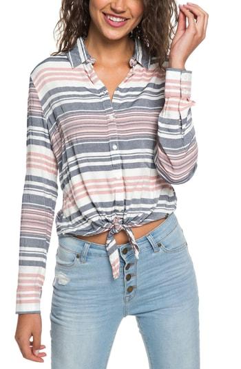 Women's Roxy Emerald Earth Knot Detail Top - Blue