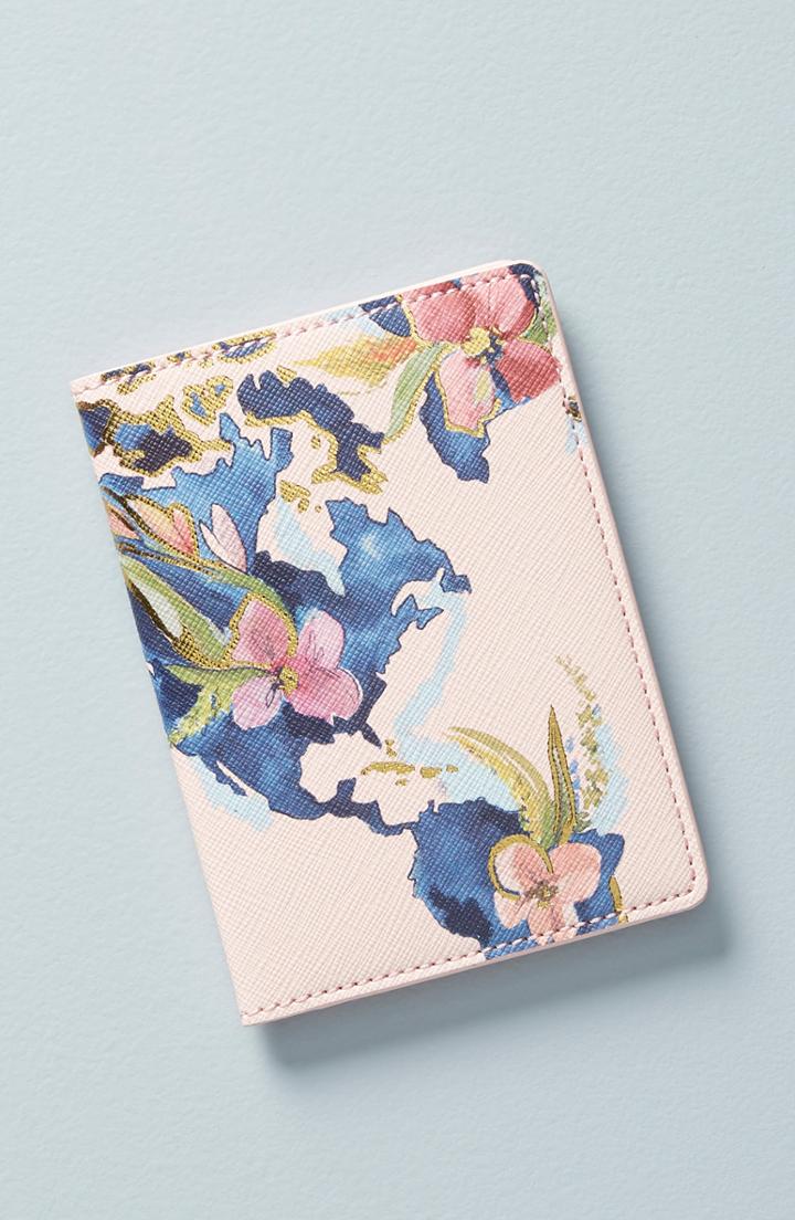 Anthropologie Posie Passport Cover - Pink