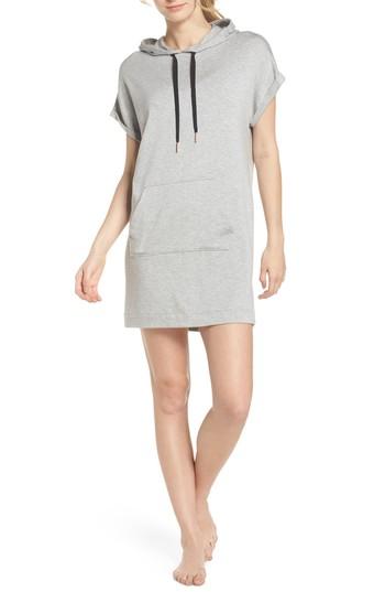 Women's Beyond Yoga It's All Hoodie Hooded Sweatshirt Dress - Grey